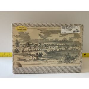 Antique Engravings Harpers 1800s Newspaper Iuka Mississippi Civil War Military